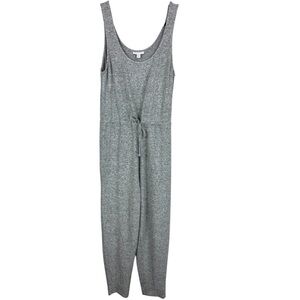 Topshop Women Supersoft Lounge Heathered Gray Jumpsuit 8-10